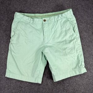 Brooks Brothers Red Fleece Men's Green Chino Shorts Size 36 Casual